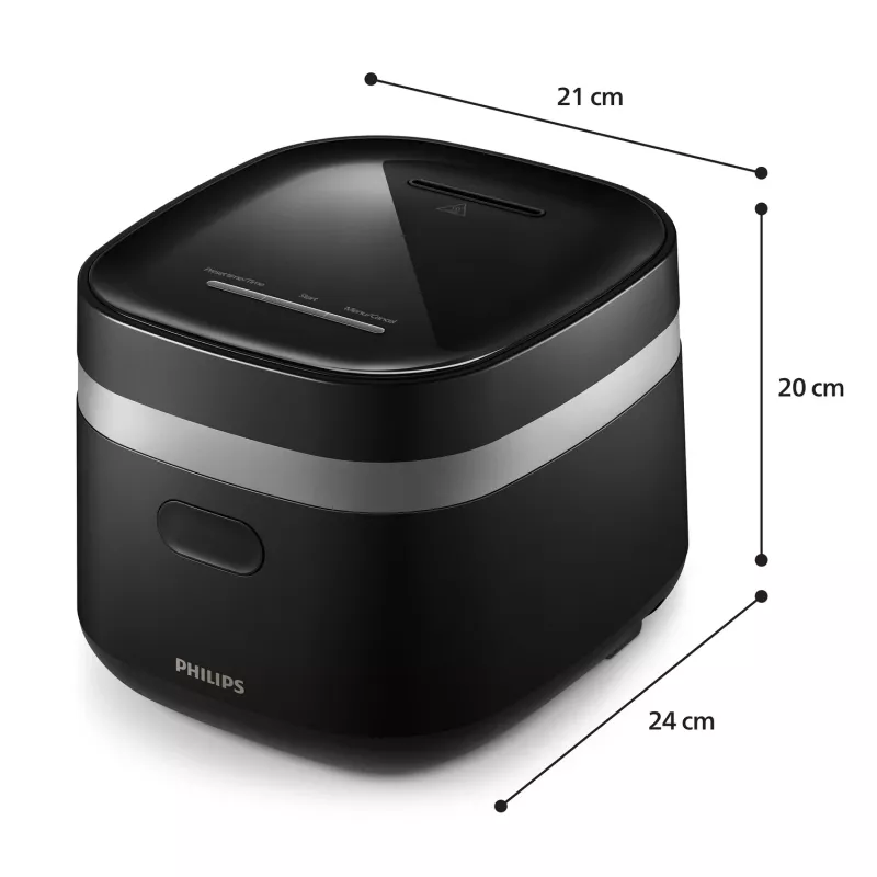 Philips 3000 sērijas HD3090/80 elektriskais spiediena katls Melns 436 W