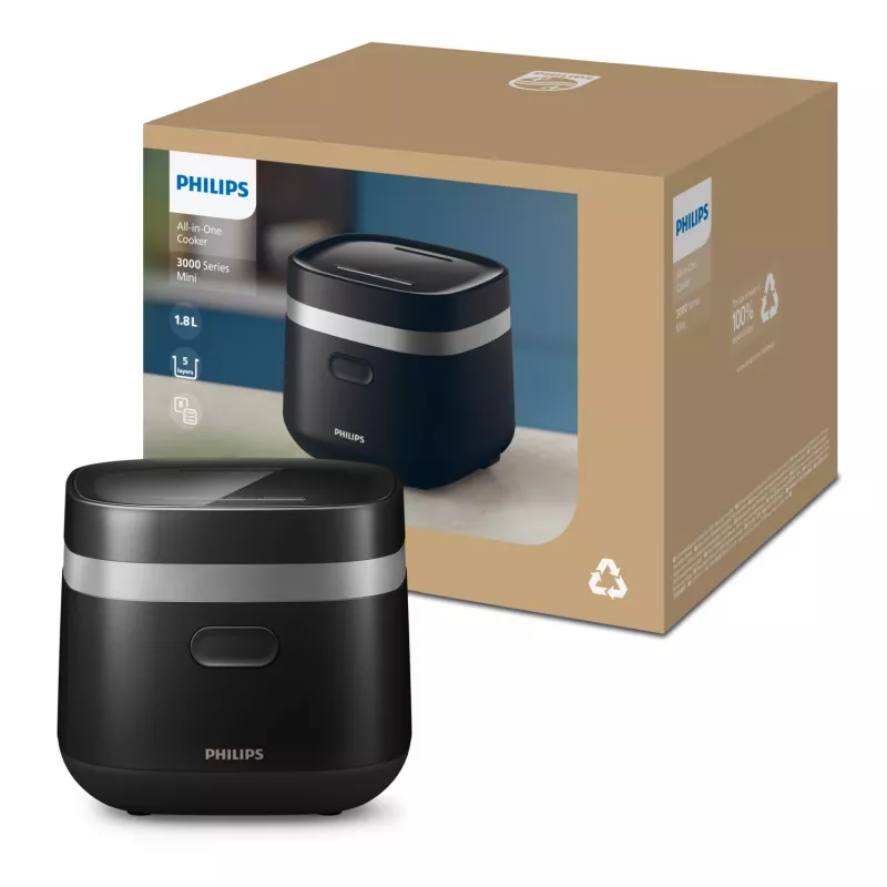 Philips 3000 sērijas HD3090/80 elektriskais spiediena katls Melns 436 W