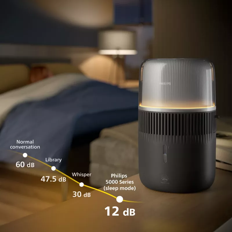 Gaisa mitrinātājs Philips 5000 sērija HU5710/03 – tvaika mitrinātājs, 4.5 L, grafīts