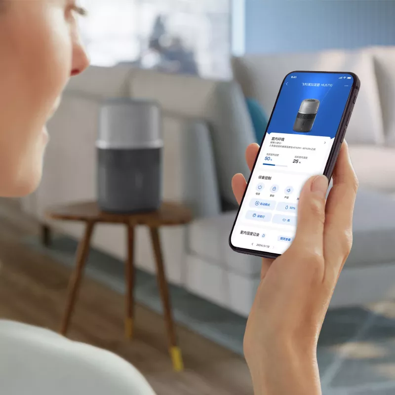 Gaisa mitrinātājs Philips 5000 sērija HU5710/03 – tvaika mitrinātājs, 4.5 L, grafīts