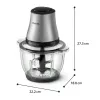 Philips 3000 sērijas HR1503/00 elektriskais virtuves kombains 2 L 500 W Nerūsējošais tērauds