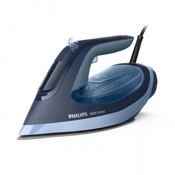 Glaudeklis Philips 6000 sērija DST6120/20 — 2600 W, SteamGlide Plus zole, 190 g/min pastiprinājums, 0.3 L ūdens tvertne, 1.5 kg, Zils