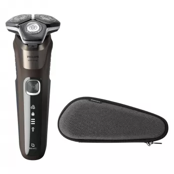 Philips SHAVER Series 5000 S5886/30 vīriešu skuveklis, rotācijas skuveklis, trimmeris, melns, brūns
