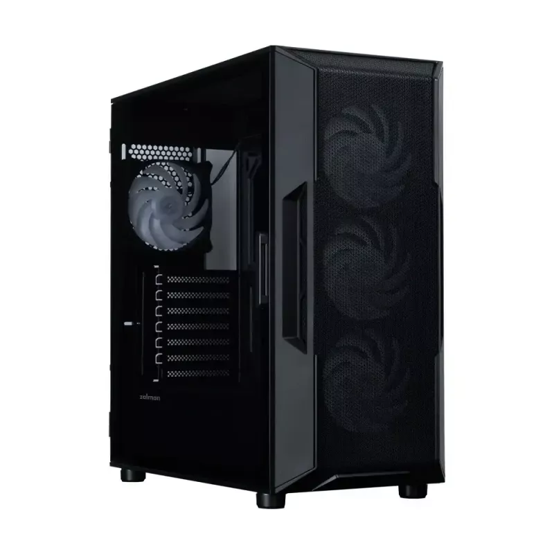 ZALMAN PC korpuss i3 NEO V2 Mid Tower, 4x ARGB ventilators, melns