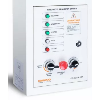 Automātiskais pārslēdzējs DAEWOO ATS15-230GDA, 230 V, 50 Hz, sienas montāža, nerūsējošais tērauds, 5 kg
