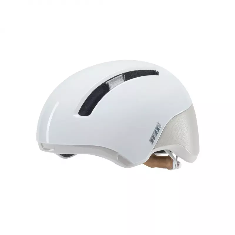 Velosipēda ķivere HJC Calido Plus, izmērs S (51–56 cm), In-mold, magnētiskais vizieris, 350 g, Balta/Pelēka