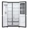 LG InstaView GSGV81EPLL side-by-side ledusskapis, brīvi stāvošs, 635 L, melns