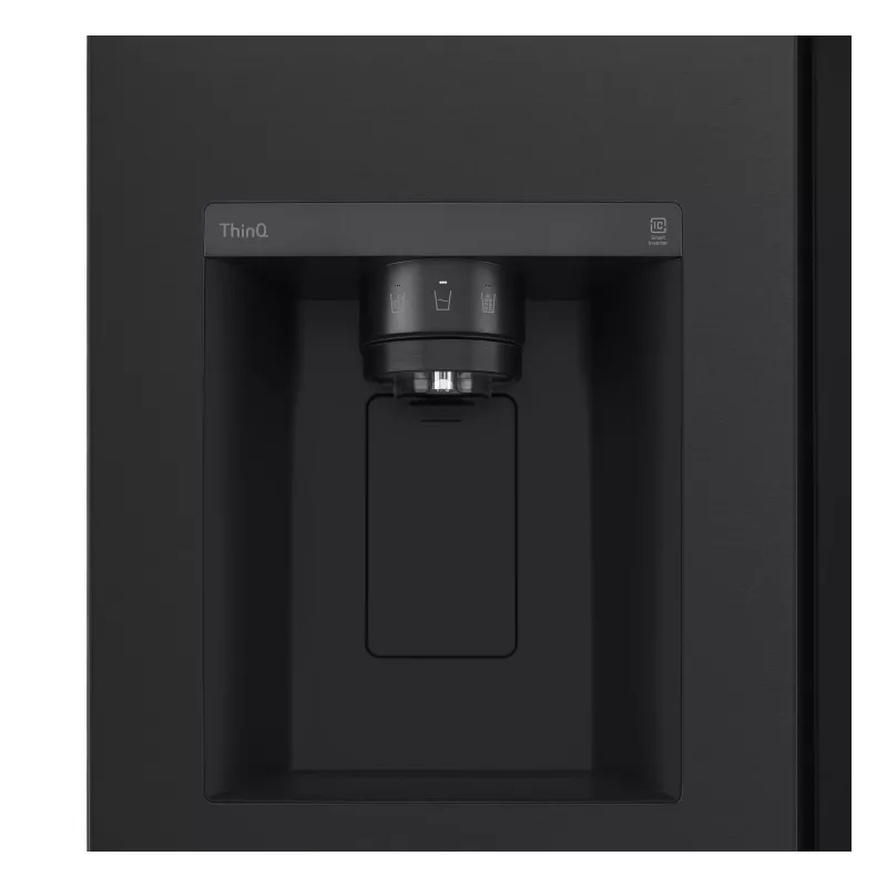 LG InstaView GSGV81EPLL side-by-side ledusskapis, brīvi stāvošs, 635 L, melns