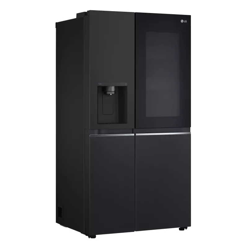 LG InstaView GSGV81EPLL side-by-side ledusskapis, brīvi stāvošs, 635 L, melns