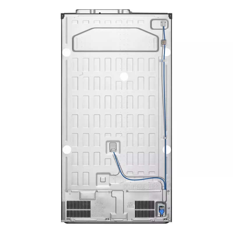 LG InstaView GSGV81EPLL side-by-side ledusskapis, brīvi stāvošs, 635 L, melns