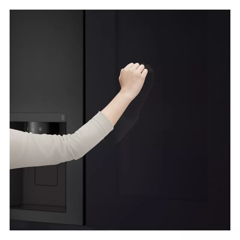 LG InstaView GSGV81EPLL side-by-side ledusskapis, brīvi stāvošs, 635 L, melns