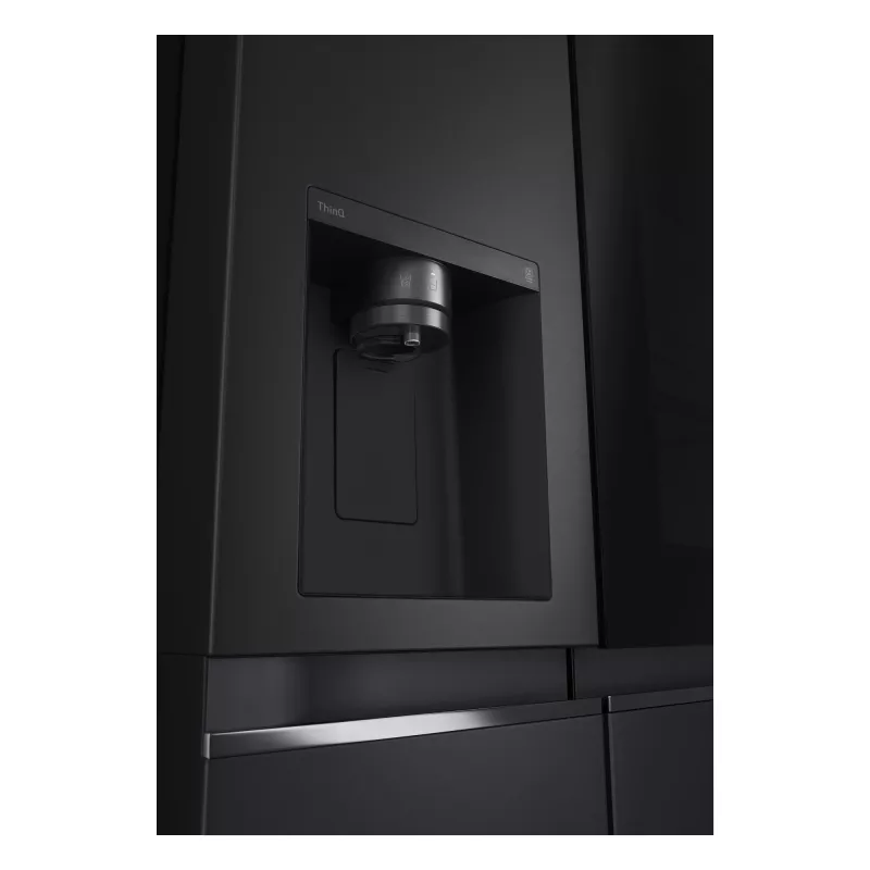 LG InstaView GSGV81EPLL side-by-side ledusskapis, brīvi stāvošs, 635 L, melns