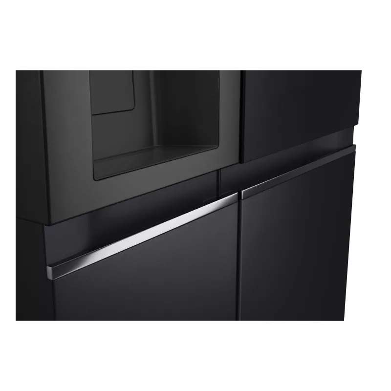 LG InstaView GSGV81EPLL side-by-side ledusskapis, brīvi stāvošs, 635 L, melns