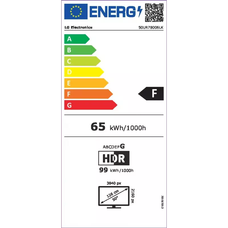 LG UHD 50UR78006LK 127 cm (50 collu) 4K Ultra HD Smart TV Wi-Fi Melns