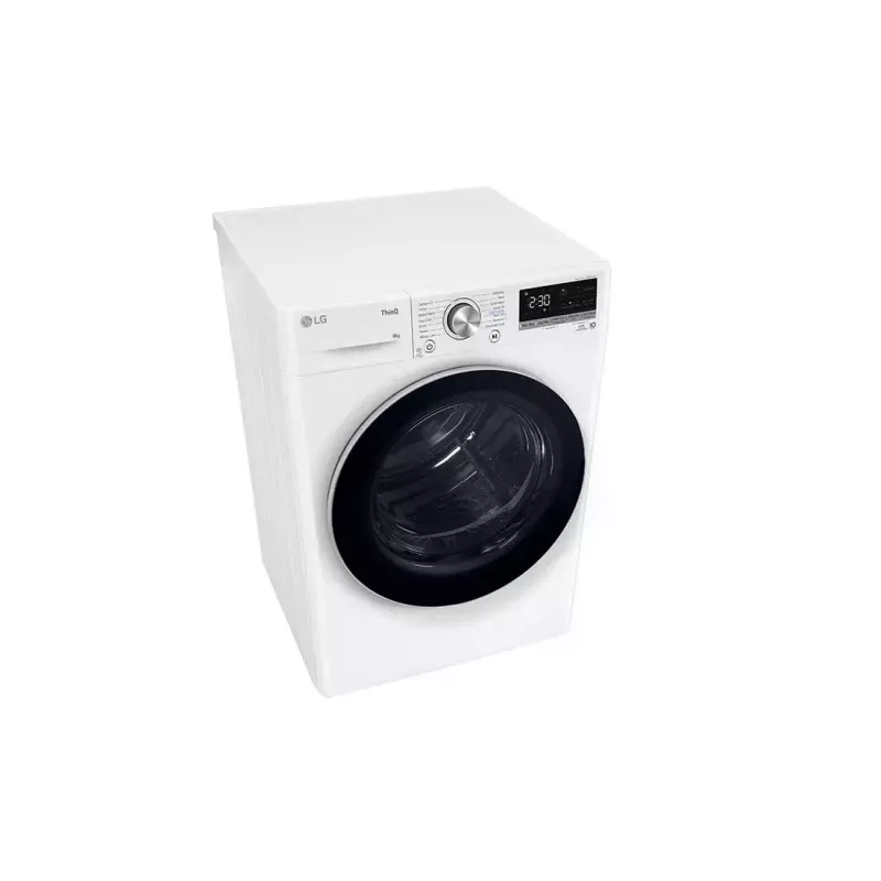 Veļas žāvētājs LG RH80V9AV3N 8 kg A+++ siltumsūknis, brīvi stāvošs, priekšējā ielāde, Melns/Balts