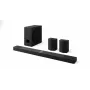 LG S95TR skaņas josla 9.1.5 kanāli 810 W RMS ar bezvadu 220 W zemfrekvences skaļruni, Melna