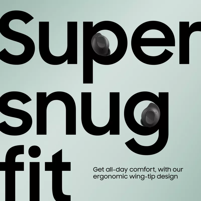 Samsung GALAXY BUDS FE GRAPHITE Bezvadu austiņas TWS Iekšējās Auss Zvanīšana/Mūzika/Sports/Ikdiena Bluetooth