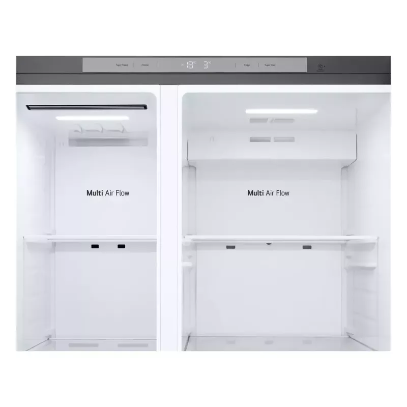 LG NatureFRESH GSBC40PYPE Amerikāņu stila ledusskapis ar saldētavu - Prime Sudrabs - E klase