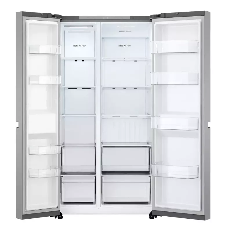 LG NatureFRESH GSBC40PYPE Amerikāņu stila ledusskapis ar saldētavu - Prime Sudrabs - E klase