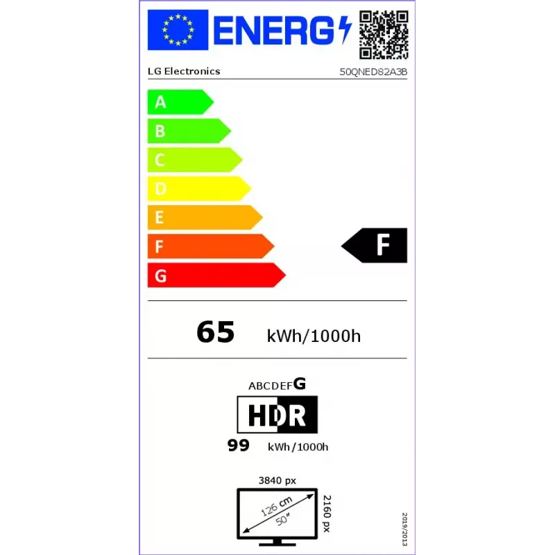 LG QNED 50QNED82A3B televizors 127 cm (50 collas) 4K Ultra HD Smart TV Wi-Fi Melns