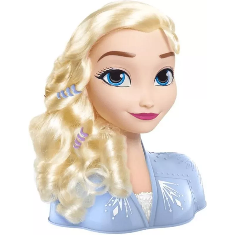 Just Play Disney Frozen 2 grima un frizūru lelles galva, daudzkrāsaina