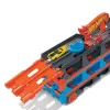 Hot Wheels City Speedway Hauler Carrier ar 3 rotaļu mašīnām, transportlīdzekļu komplekts, 4 gadi, Plastmasa, Pelēks, Daudzkrāsains