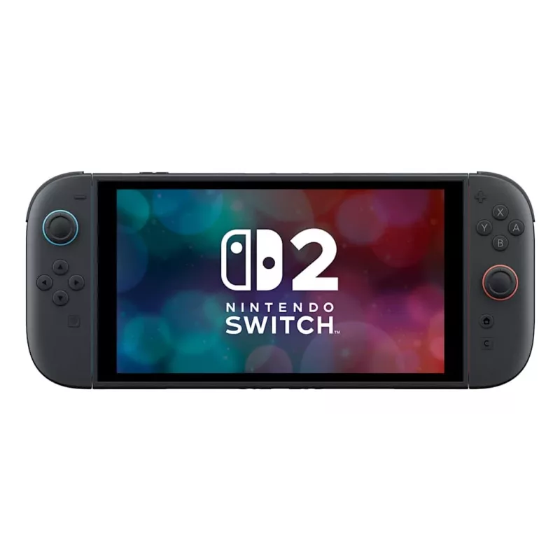 Spēļu konsole Nintendo Switch 2 Melna — 7.9 collu LCD 1920×1080, 120 Hz, 256 GB, 5220 mAh akumulators, Wi‑Fi 6, Bluetooth, HDR10