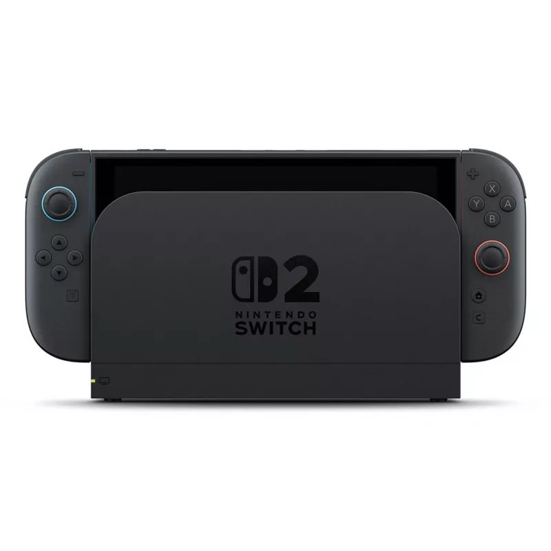 Spēļu konsole Nintendo Switch 2 Melna — 7.9 collu LCD 1920×1080, 120 Hz, 256 GB, 5220 mAh akumulators, Wi‑Fi 6, Bluetooth, HDR10
