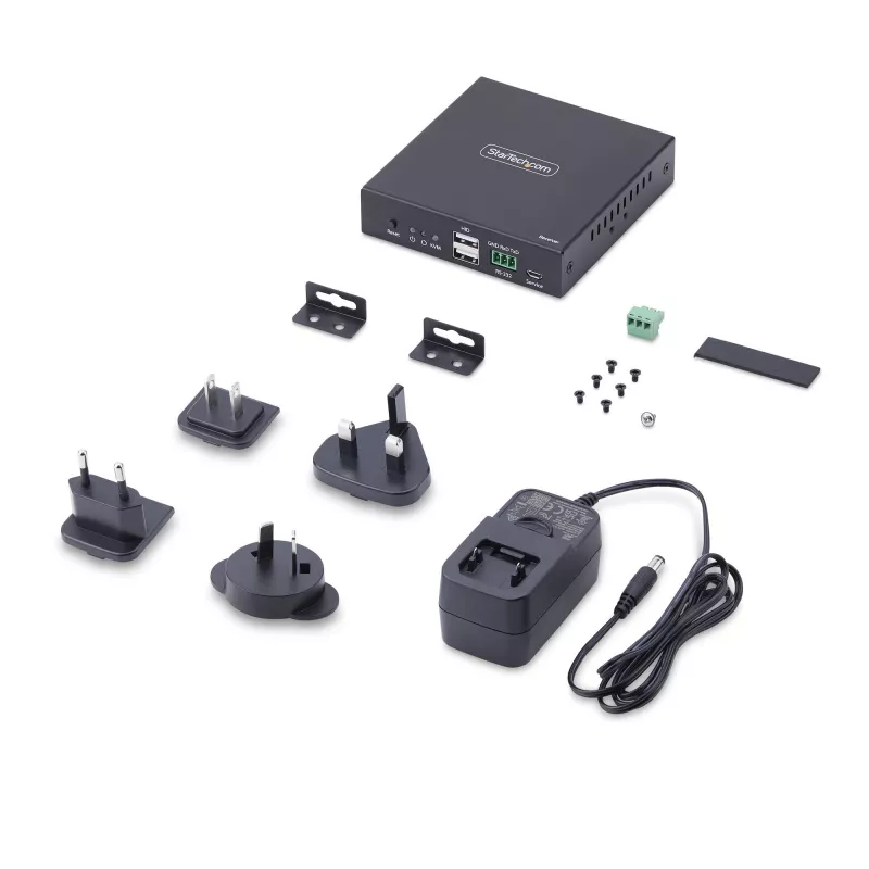 StarTech.com HDMI KVM uztvērējs tīklam IH2006 sērijai, 4K 60Hz, bez draiveriem, AVoIP, ar montāžas komplektu, tikai uztvērējs