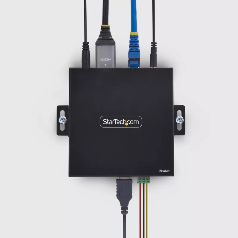 StarTech.com HDMI KVM uztvērējs tīklam IH2006 sērijai, 4K 60Hz, bez draiveriem, AVoIP, ar montāžas komplektu, tikai uztvērējs