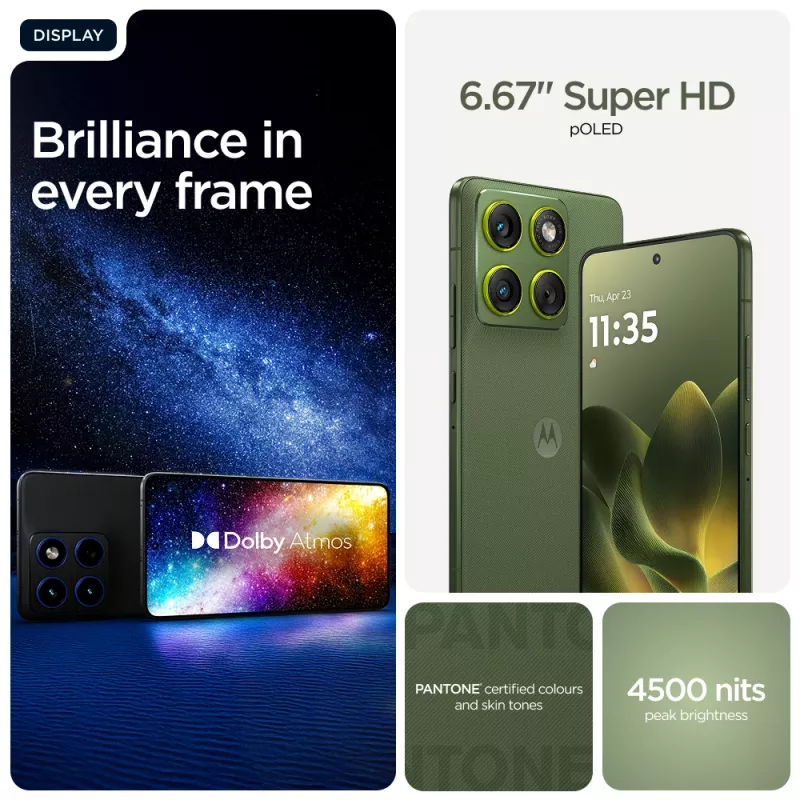 Motorola edge 70 17 cm (6.7 collas) Dual SIM Android 16.0 5G USB Type-C 12 GB 512 GB 4800 mAh Zaļš