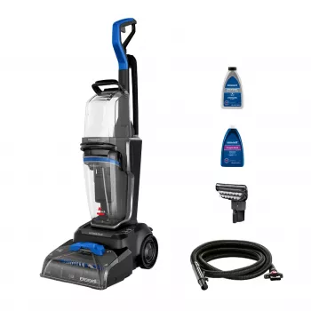 Bissell PowerWash HydroSteam paklāju tīrīšanas iekārta, aizmugures vadāma, Deep, melna, zila, titāna