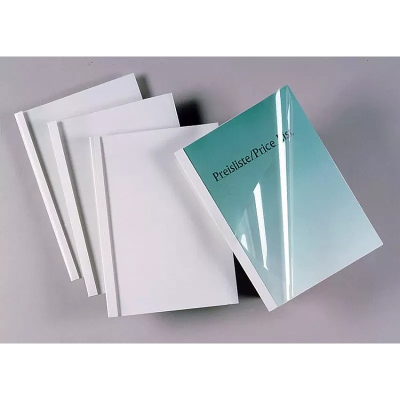 GBC Thermal Binding Covers Standard A4 6mm, A4, PVC, Balts, 50 lapas, 240 g/m², 6 mm
