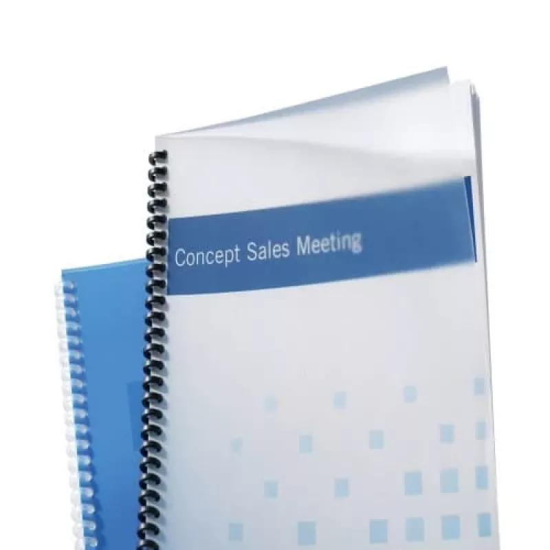 GBC Binding Cover Poly Clear View A4 300 Micron Frosted, A4, PVC, caurspīdīgs, matēts, 0.3 mm, 100 gab.
