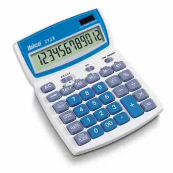 Rexel Ibico 212X galda kalkulators, 12 cipari, 144 mm, 212 mm, 212 mm