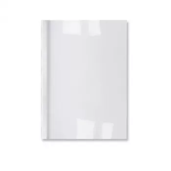 GBC LeatherGrain termosaistīšanas vāki 1.5mm balti (100) A4, PVC, caurspīdīgi, balti, matēti, 15 lapas