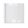 GBC LeatherGrain termosaistīšanas vāki 1.5mm balti (100) A4, PVC, caurspīdīgi, balti, matēti, 15 lapas