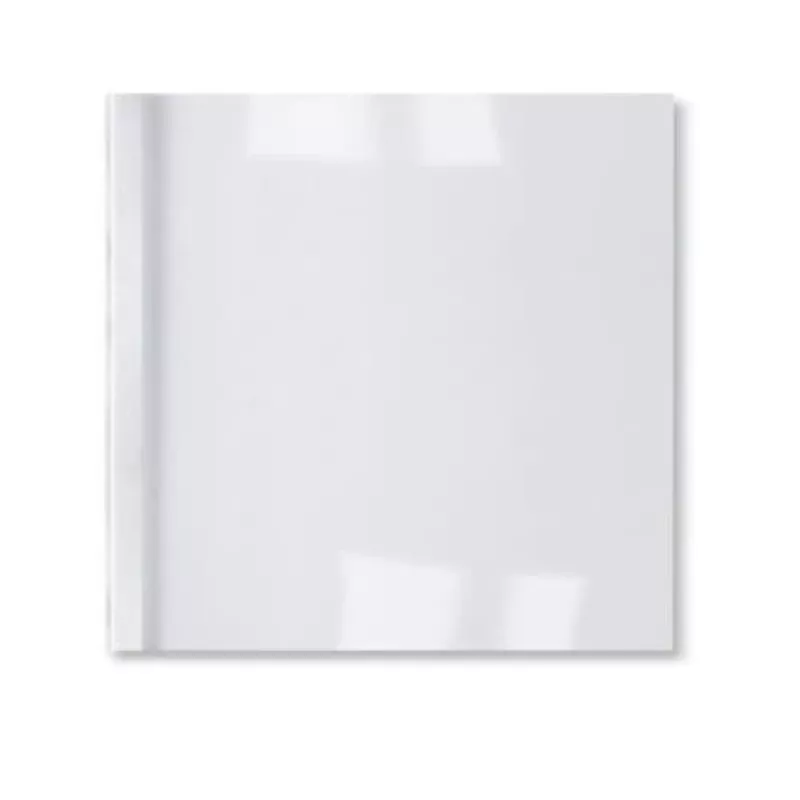 GBC LeatherGrain termosaistīšanas vāki 1.5mm balti (100) A4, PVC, caurspīdīgi, balti, matēti, 15 lapas