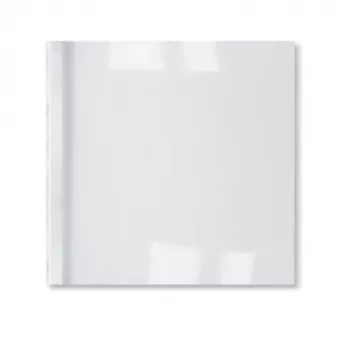 GBC LeatherGrain termosaistošie vāki 3mm balti (100), A4, PVC, matēti