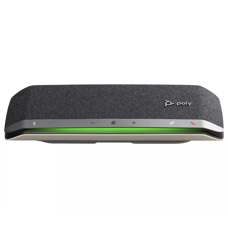 HP Poly Sync 40 USB-A USB-C skaļrunis ar mikrofonu, Sudrabs, Windows 10, Windows 11, MacOS, 30 h, RoHS, FCC, CE, 38 mm