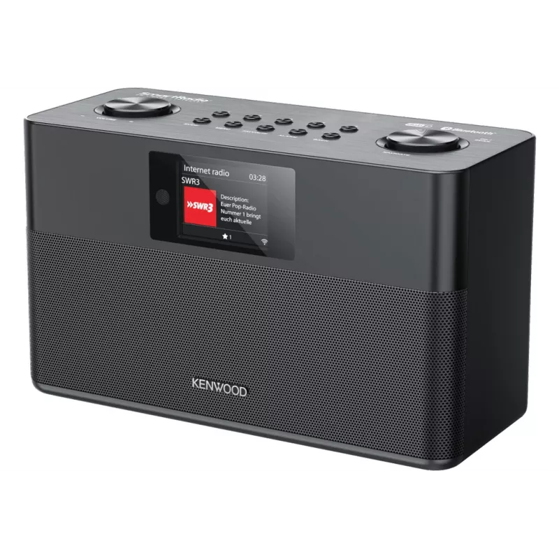 Kenwood CR-ST100S-B interneta radio, DAB+, FM, Bluetooth, melns