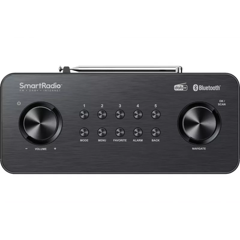 Kenwood CR-ST100S-B interneta radio, DAB+, FM, Bluetooth, melns