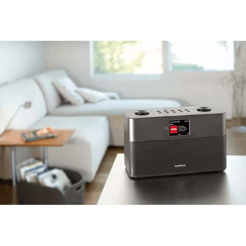Kenwood CR-ST100S-B interneta radio, DAB+, FM, Bluetooth, melns