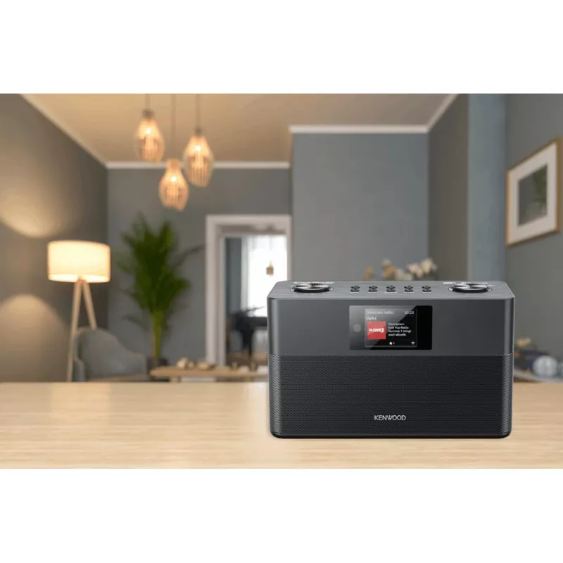 Kenwood CR-ST100S-B interneta radio, DAB+, FM, Bluetooth, melns