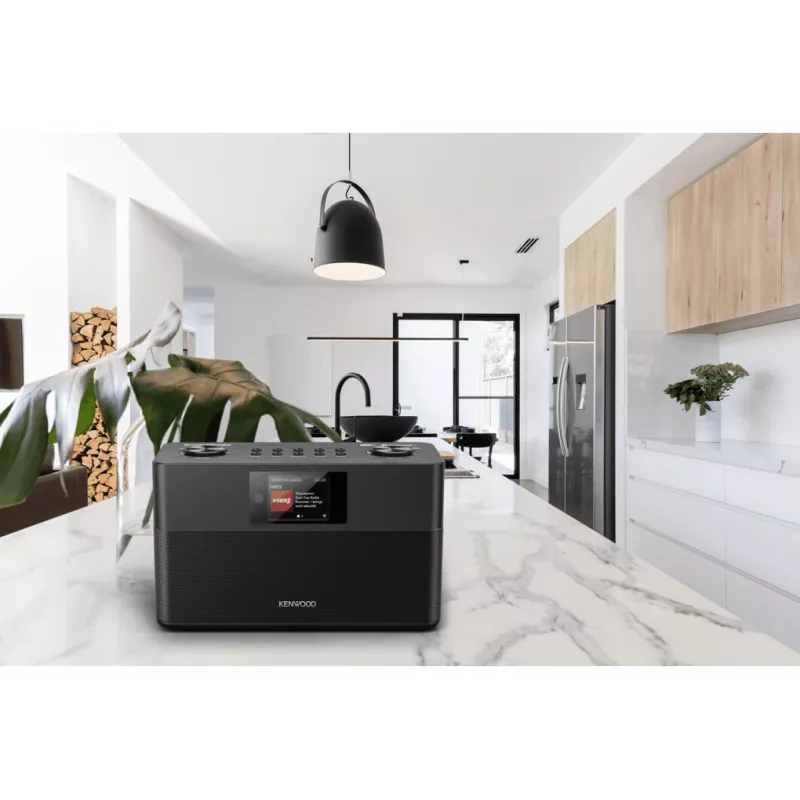 Kenwood CR-ST100S-B interneta radio, DAB+, FM, Bluetooth, melns