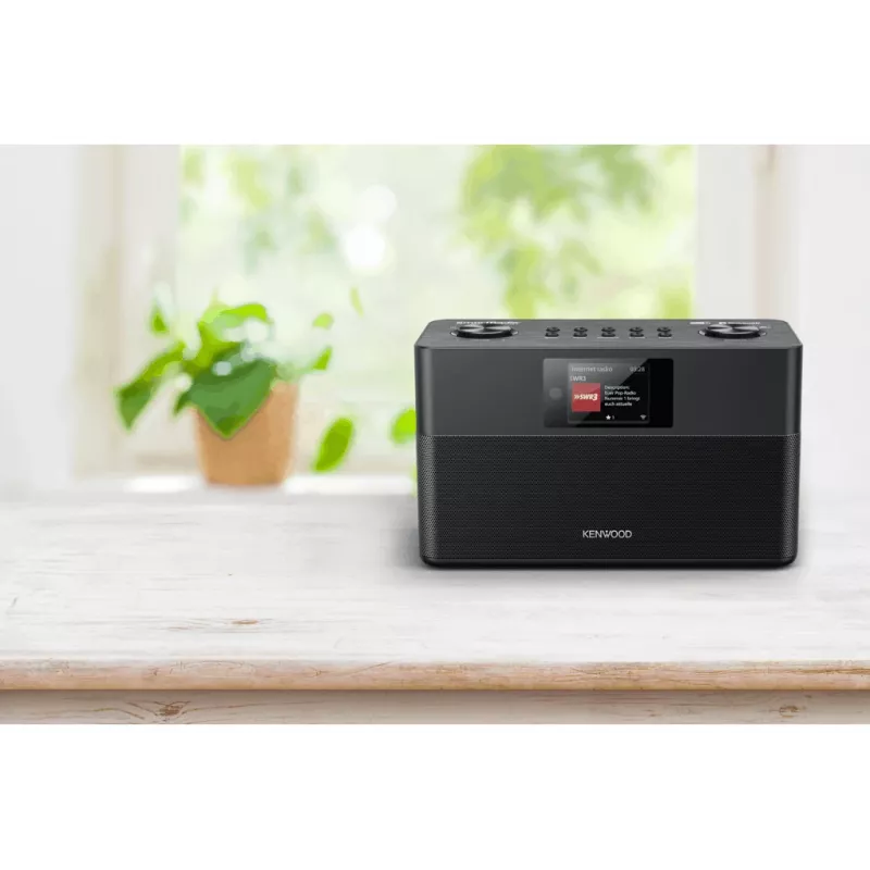 Kenwood CR-ST100S-B interneta radio, DAB+, FM, Bluetooth, melns