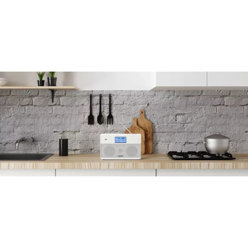 Kenwood CR-ST100S-B interneta radio, DAB+, FM, Bluetooth, melns