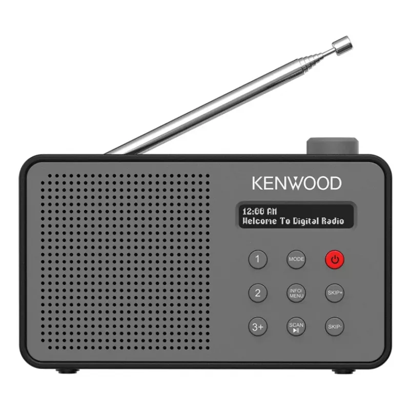 Kenwood CR-M25DAB-H pārnēsājams radio, digitālais, pelēks