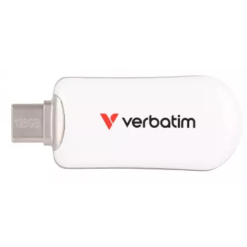Verbatim Plectra USB-C zibatmiņa balta 128GB