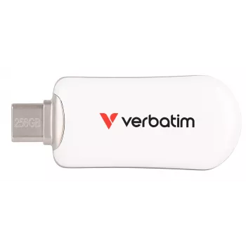 Verbatim Plectra USB-C zibatmiņa balta 256 GB